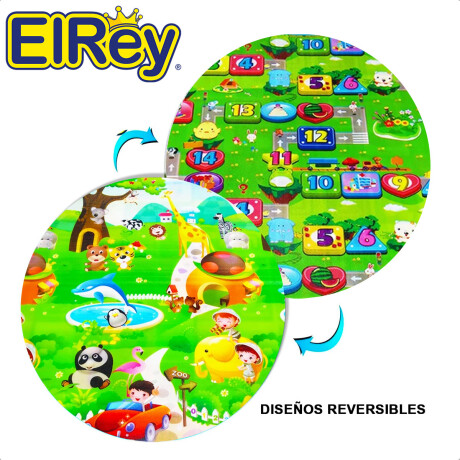 Alfombra Antigolpe Doble 180x150 Gruesa Infantil Bebé Jug009013-1