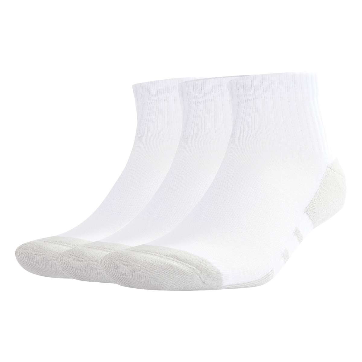 Medias Essentials Climacool Quarter 3-Pack Unisex - Blanco 