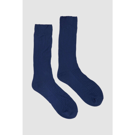 Medias de vestir sin elástico Azul