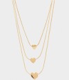 Collar Con Corazones Dorado