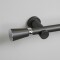 Barrote cortina de metal 2,5 m + 3 Soportes GRIS OSCURO