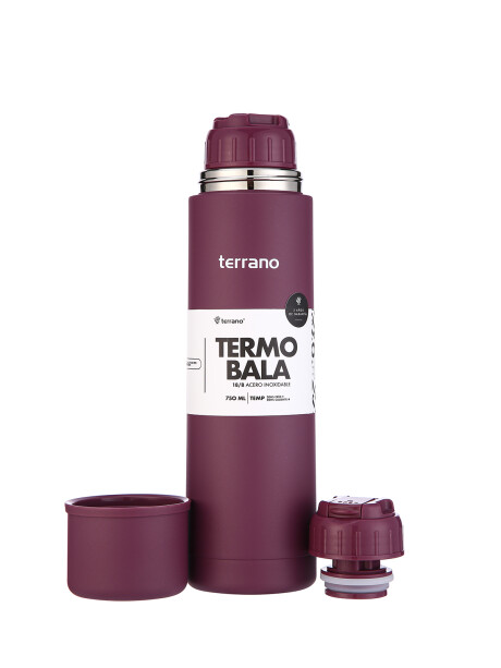 Termo Bala 750ML Metalizado Uva