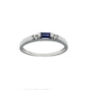 Anillo de oro blanco 18k con brillantes y zafiro N8725W Anillo de oro blanco 18k con brillantes y zafiro N8725W