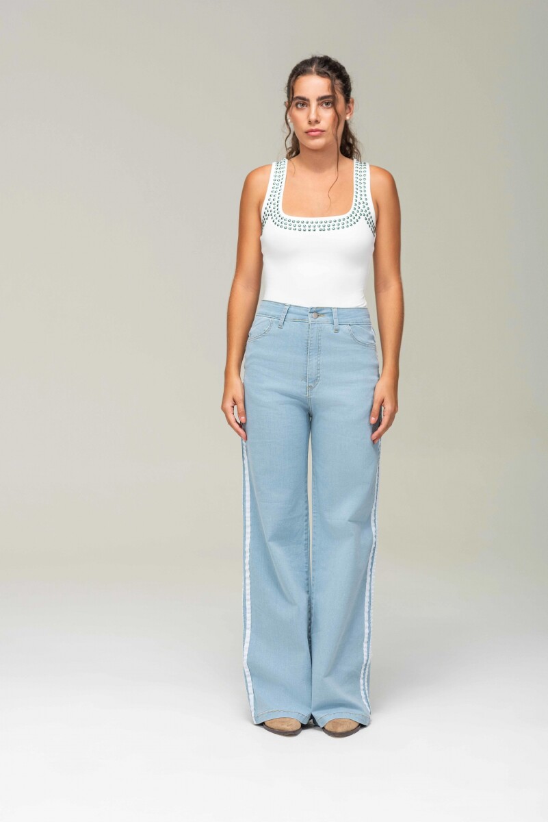 JEANS RALLAS - CELESTE 