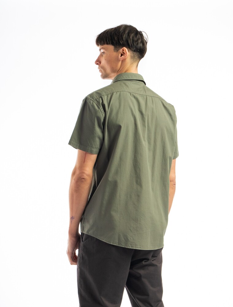 Camisa M/C Algodón C/Bolsillo Barcelona Kaki