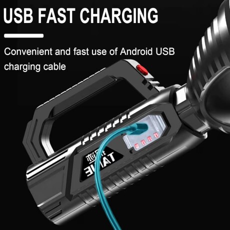 Foco Linterna Led 303 Recargable 3 Modos De Luz Ub 001