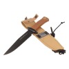 Cuchillo Muela Scorpion Táctico Hoja Lisa Dentada Mango Goma Cuchillo Muela Scorpion Táctico Hoja Lisa Dentada Mango Goma