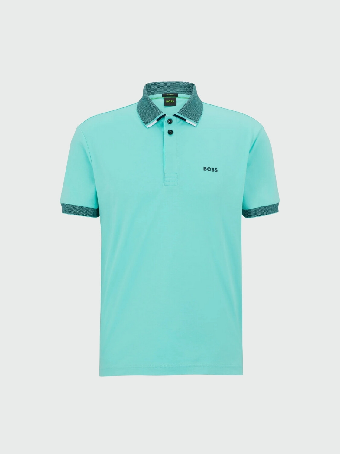 BOSS -Remera Polo Regular Fit, Paddy 1 Turquesa