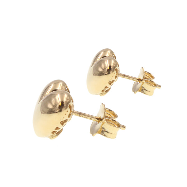 Caravanas Cuore de oro amarillo 18k Caravanas Cuore de oro amarillo 18k