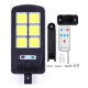 Lámpara Cob De Pared Led Sensor De Movimiento Y Solar Negro