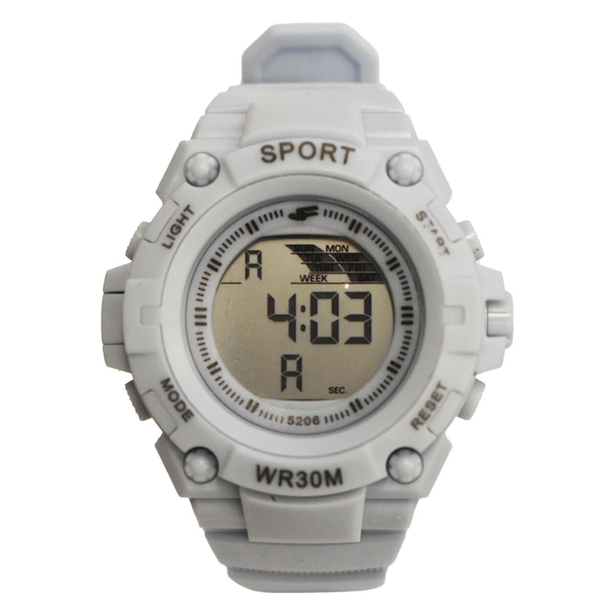 Reloj Deportivo de Pulsera Waterproof Pantalla Luz Unisex - Celeste 