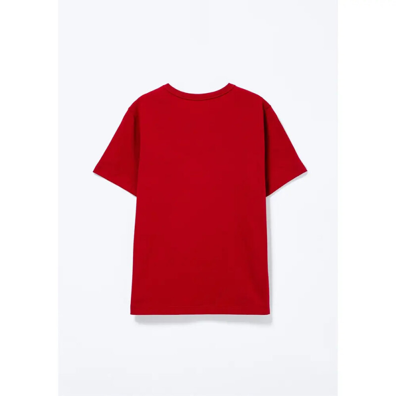CAMISETA MM INFANTIL VERMELHO ESCURO