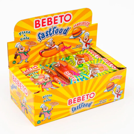 GOMITAS BEBETO FAST FOOD SURTIDO 24GRS - Display x24 Unidades GOMITAS BEBETO FAST FOOD SURTIDO 24GRS - Display x24 Unidades