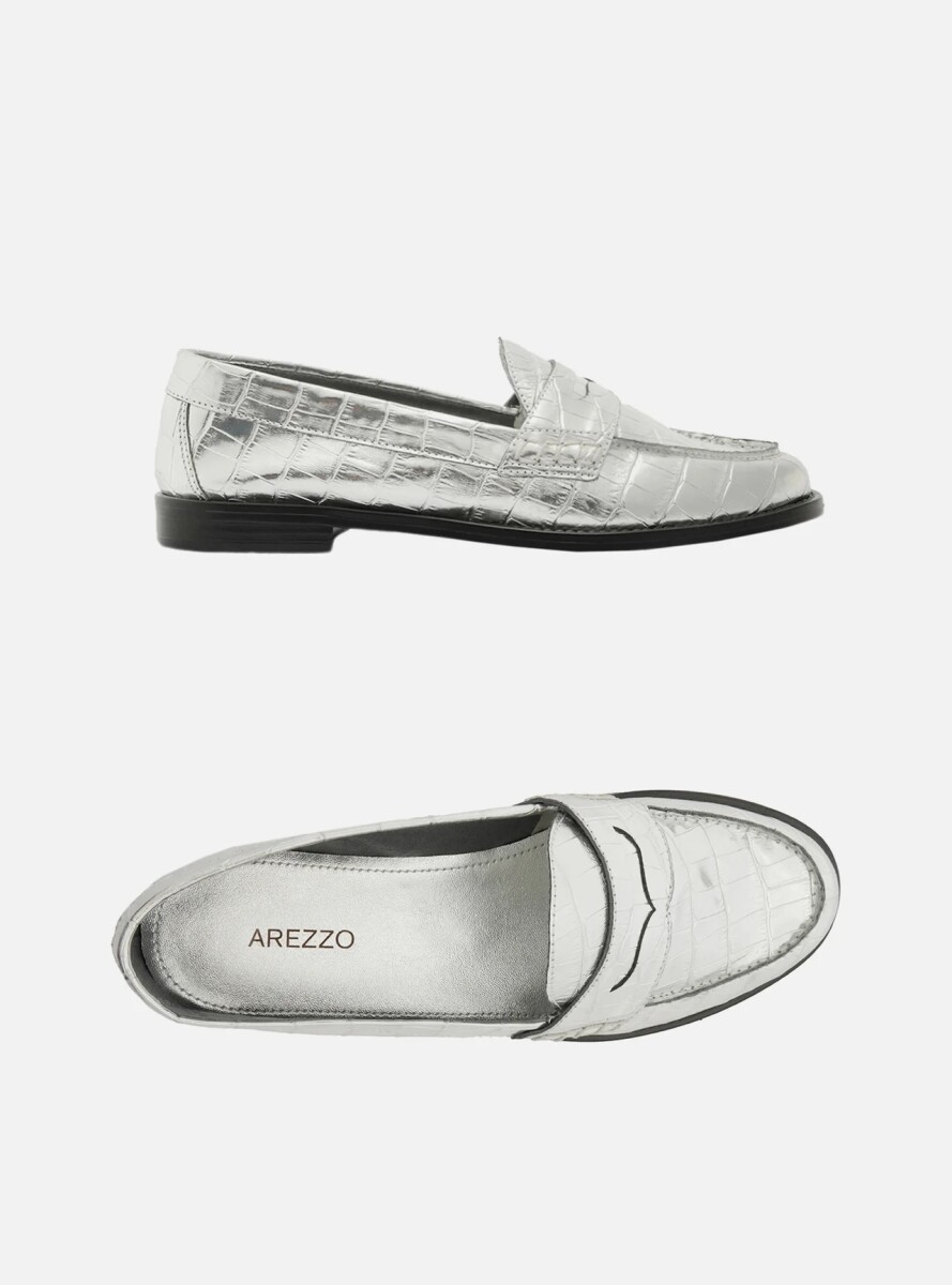 Mocasin Alexa - Plateado 
