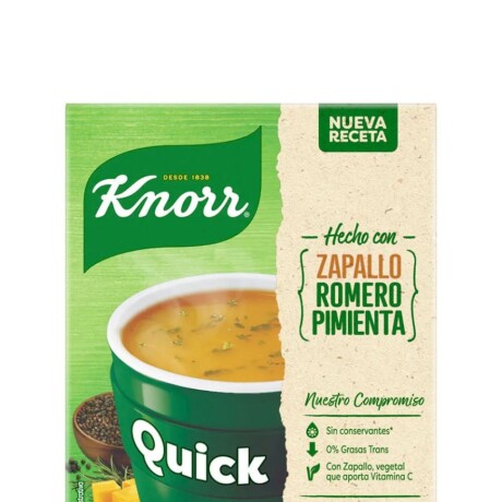 SOPA KNORR QUICK (02) ZAPALLO CAJA 5 SOBRES 63GR SOPA KNORR QUICK (02) ZAPALLO CAJA 5 SOBRES 63GR