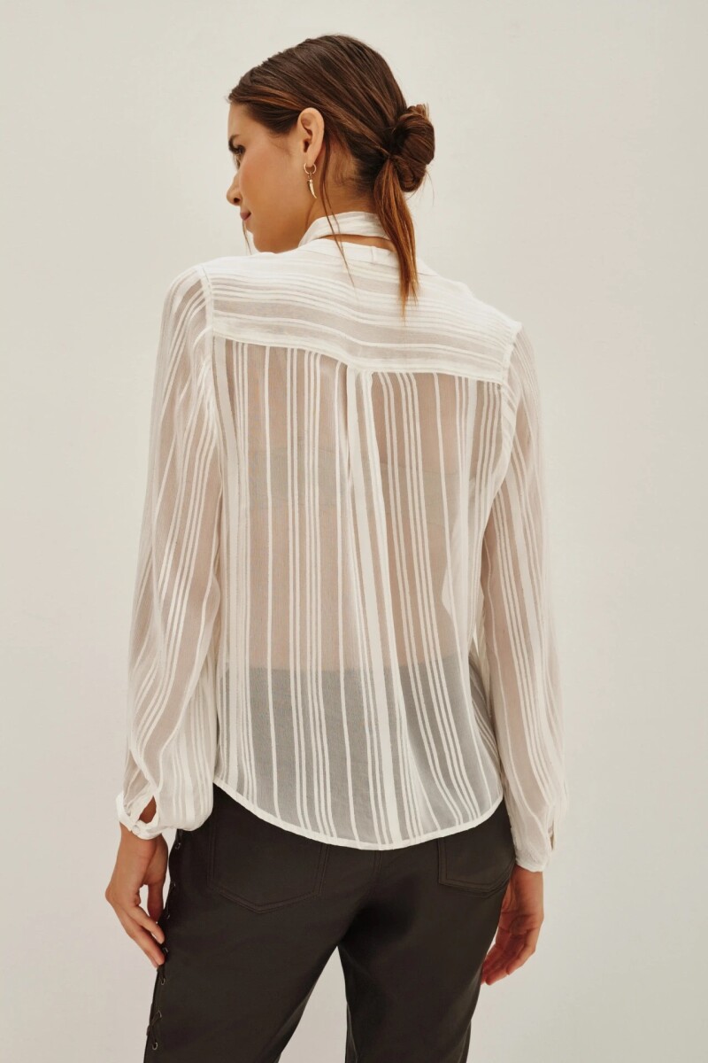 Camisa Maki Scarf Crudo