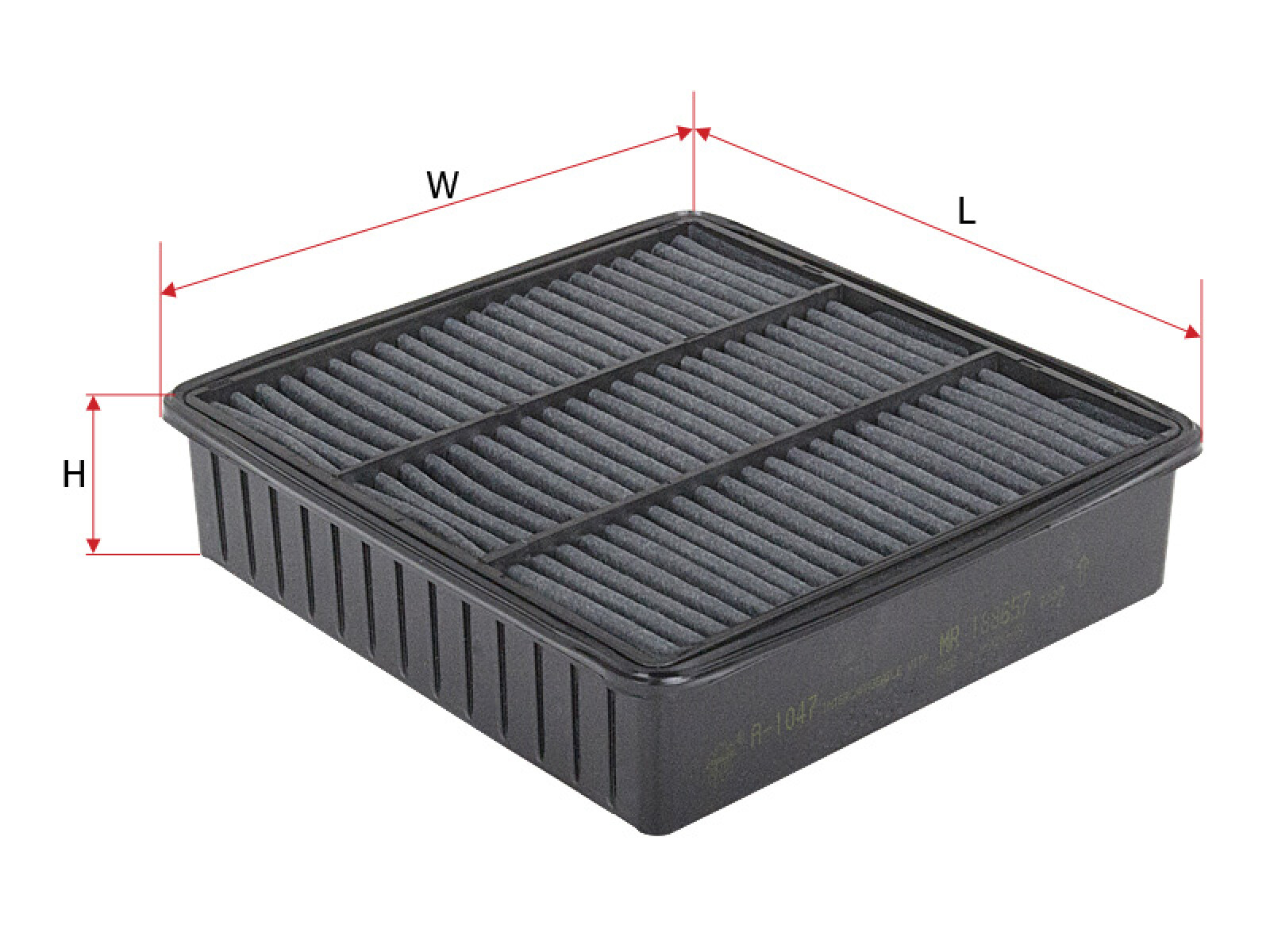 FILTRO AIRE MITSUBISHI LANCER 95/ OUTLANDER CY.828 CA8208 LX1076 NAKAMURA 