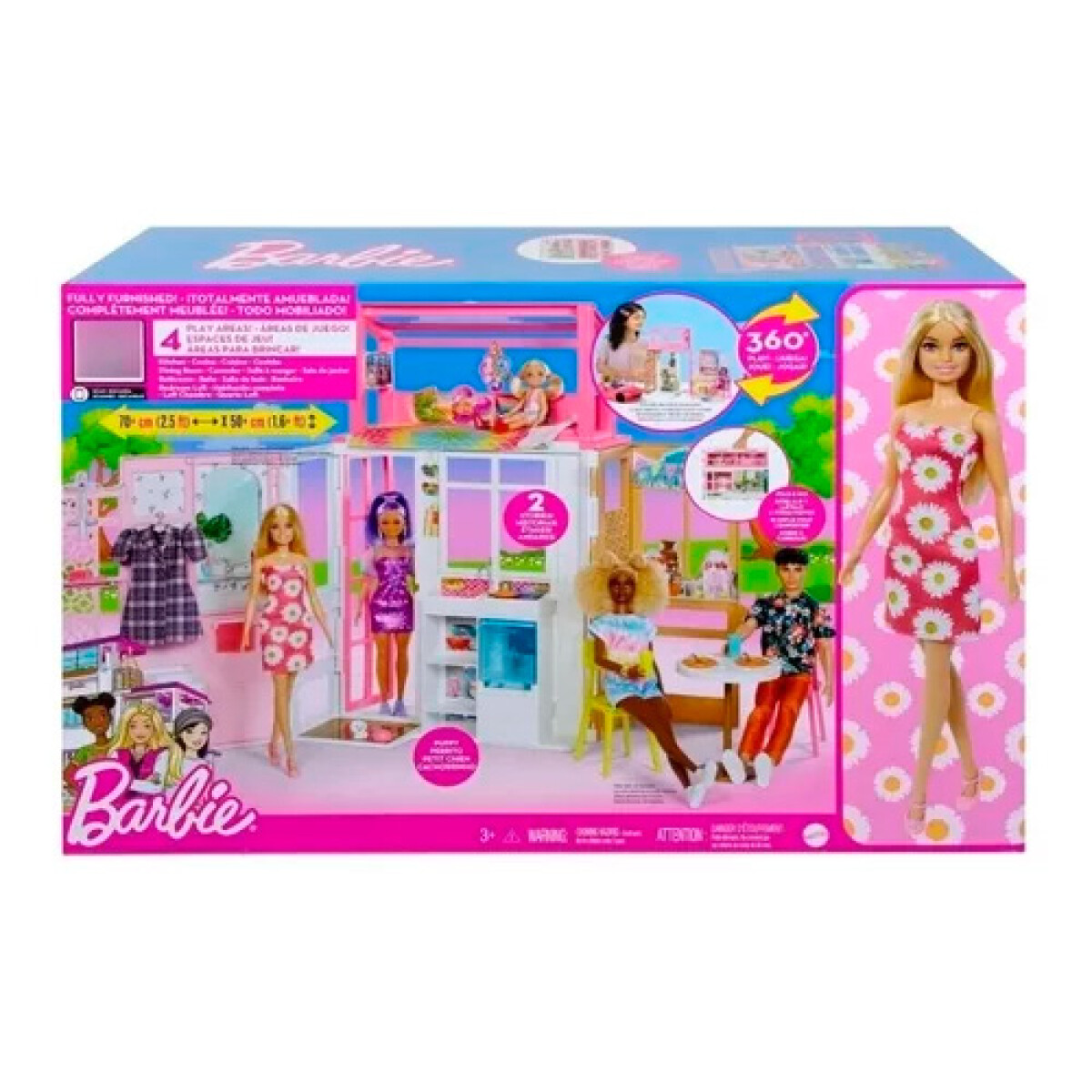 Set Barbie Casa Glam con Muñeca HCD48 - 001 