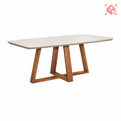 MESA MDF-Y-MADERA BLANCO BENNETT