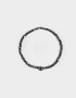 Pulseras Elásticas Pulsera Con Mostacillas - Negro
