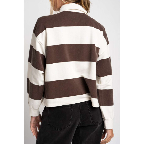 Sweater Cuello Polo Chocolate