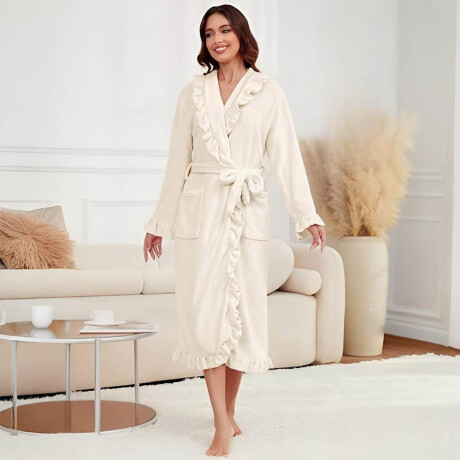 Bata Baño Salto Cama Larga Albornoz Dama Bolsillos Bata Baño Salto Cama Larga Albornoz Dama Bolsillos