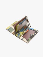 Cartera Estampada Con Textura multicolor