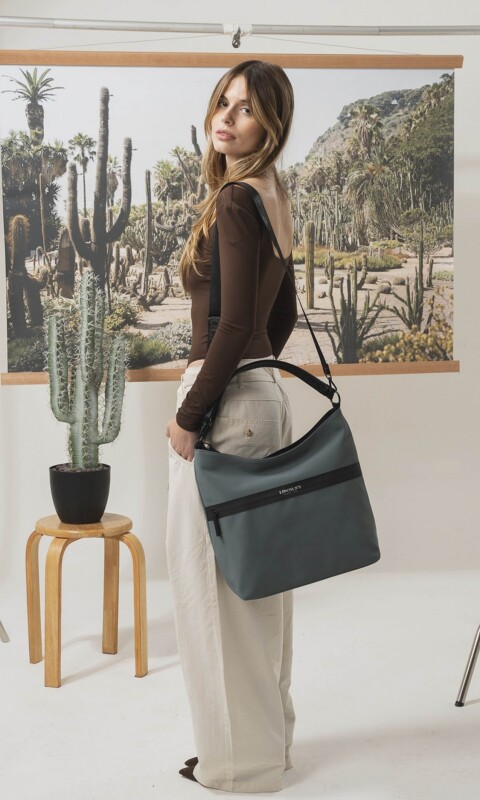 CARTERA GRACE VERDE AZULADO