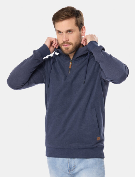 CANGURO DE FELPA MEDIO CIERRE Piedra