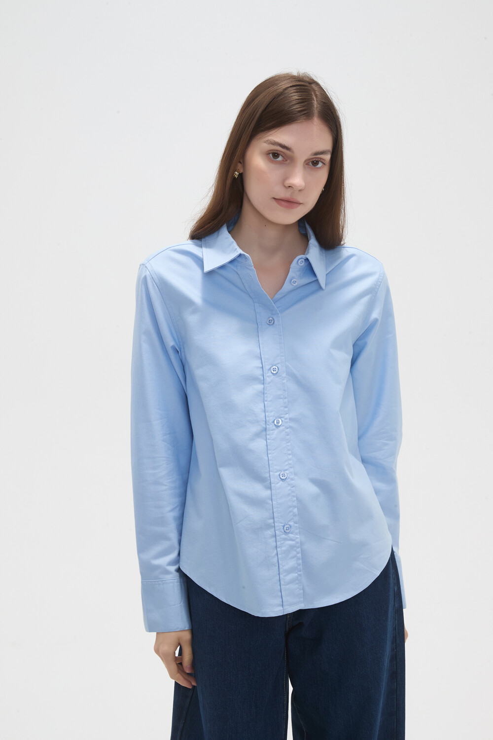 Camisa Rasama Celeste Claro