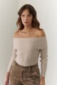 SWEATER BARDOT BEIGE