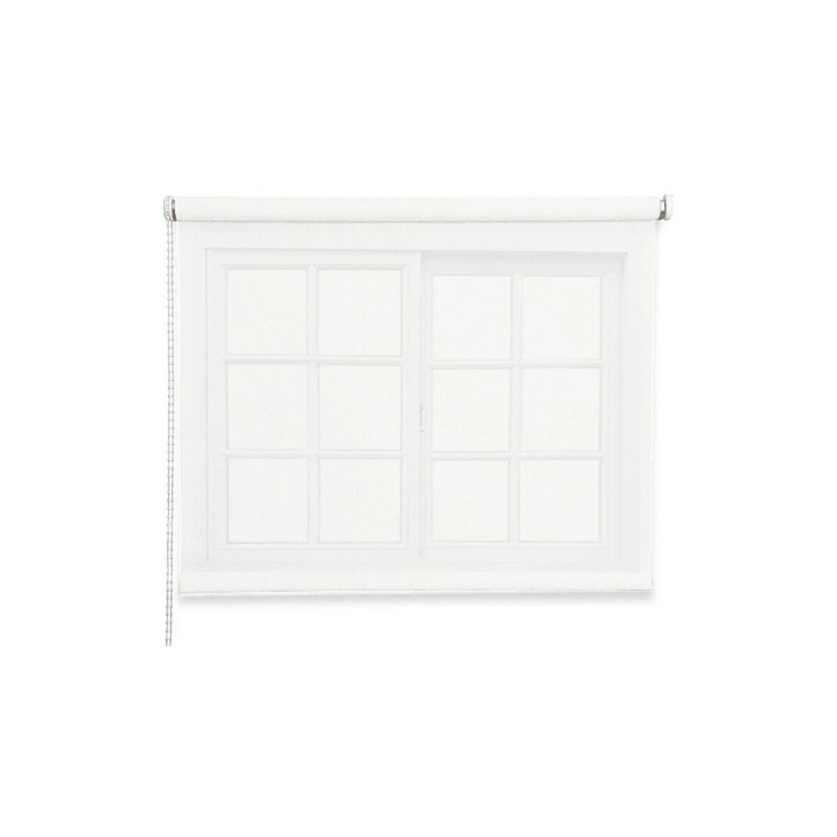 Cortina Roller Rústica Lumax 1.2x1.6m Para Ventana Enrollable Fácil instalación - Blanco 