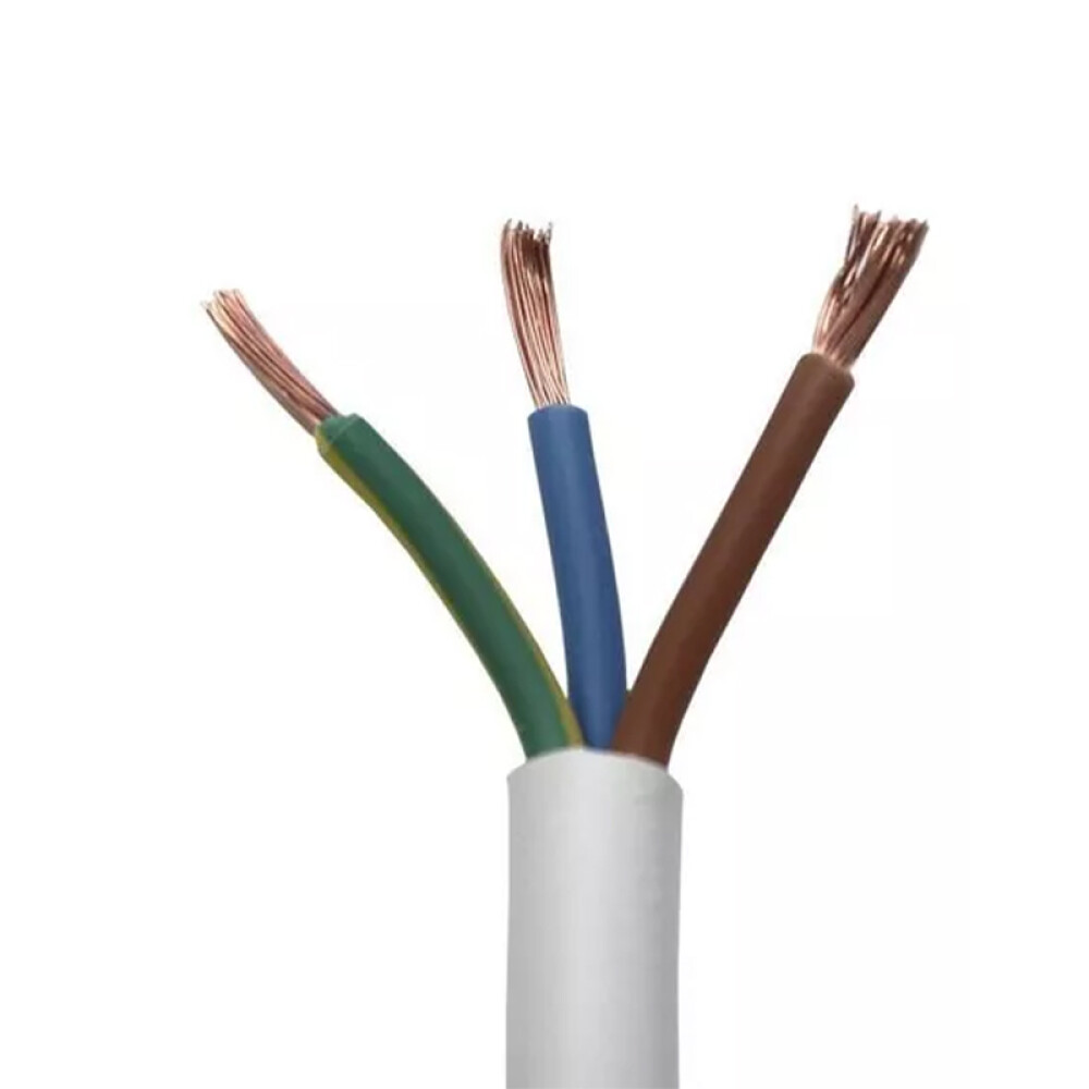 Cable bajo goma blanco 3x1mm² c/ T - Rollo 100 mt. ELE06823
