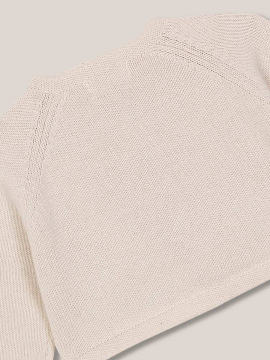 Chaqueta De Punto Blanco