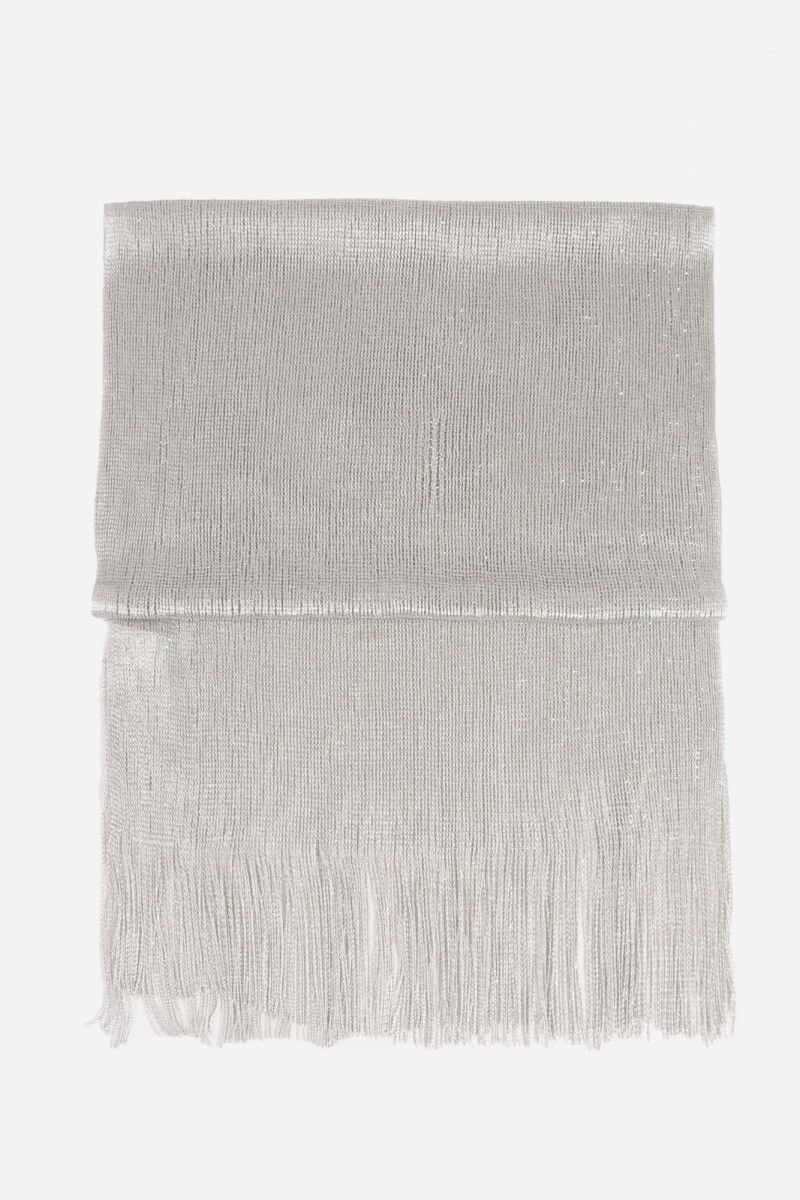 Pashmina party con argolla plateado