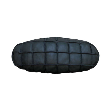 Almohadion Cuero 76x35cm oval grande Negro