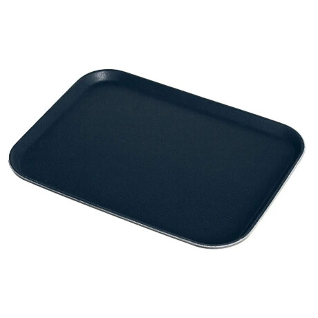 Bandeja Servir Antiderrapante Rectangular 41x31Cm Paramount Negro