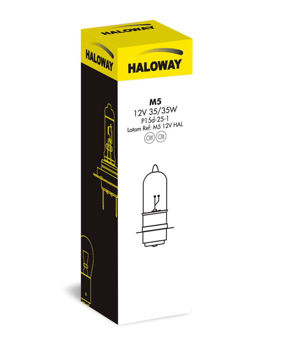 LAMPARA - HALOGENA 12V 35/35W HS1 PX43T MOTO HALOWAY 