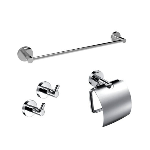 SET DE ACCESORIOS BAÑO METAL URBAN CROMO ACABADO BRILLO CROMO