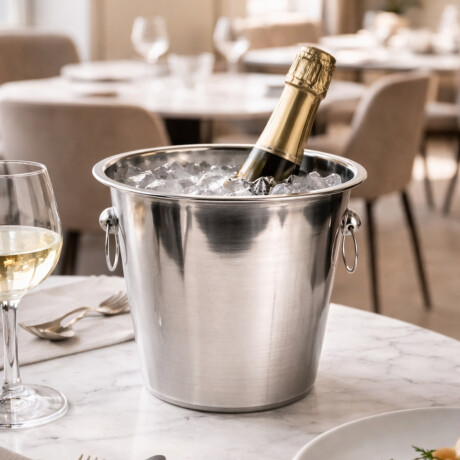 Balde para Champagne de Acero Inoxidable 21 cm Balde para Champagne de Acero Inoxidable 21 cm