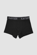 boxer juvenil algodon elasticado Negro