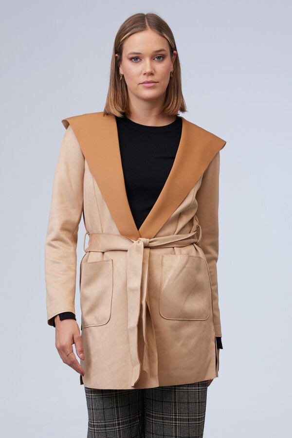 Chaqueta Suede BEIGE