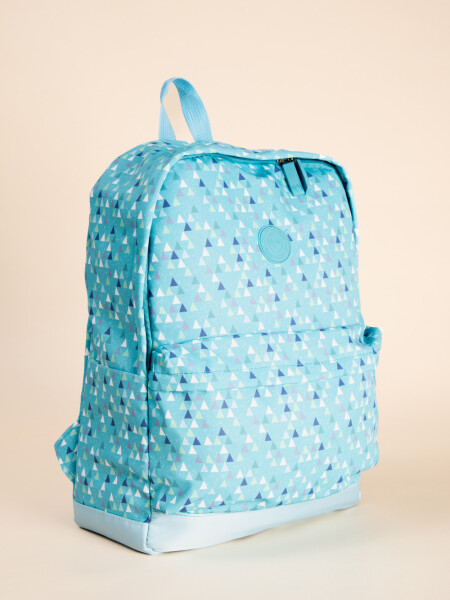 Mochila estampa Celeste