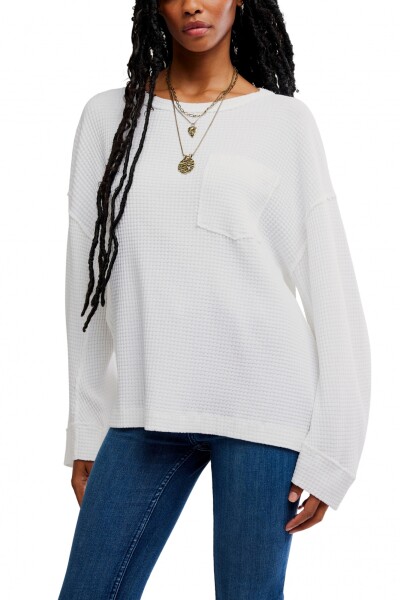 CAMISETA POCKET Marfil