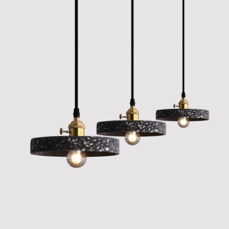 LUMINARIA DE TECHO TERRAZZO PLATE LIGHT Negro - UNICO