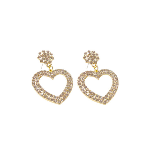 Aretes brillantes corazón Aretes Brillantes Corazón