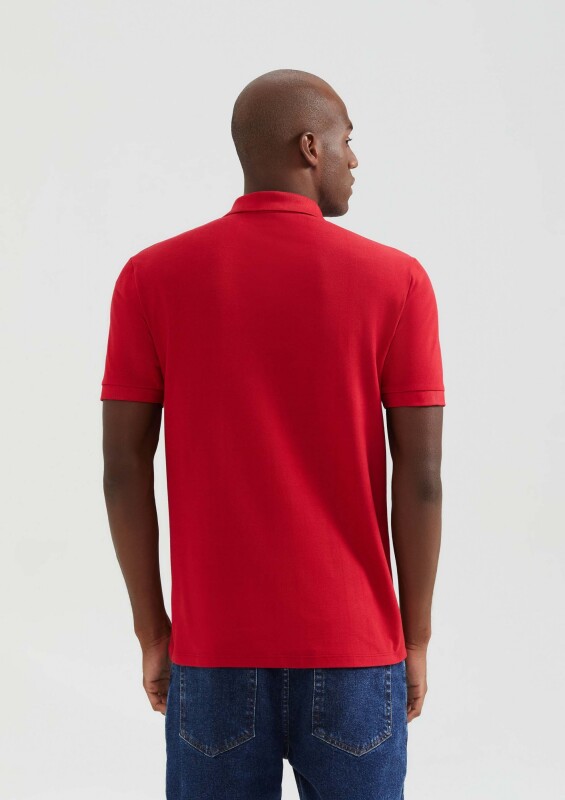 CAMISA POLO MM MASC ROJO OSCURO