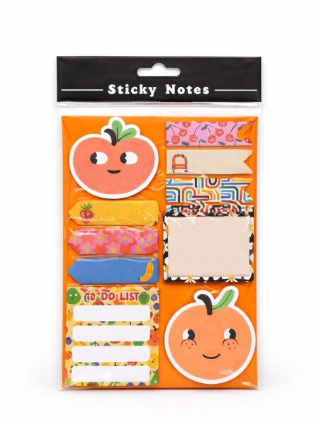 NOTAS ADHESIVAS SET NARANJA