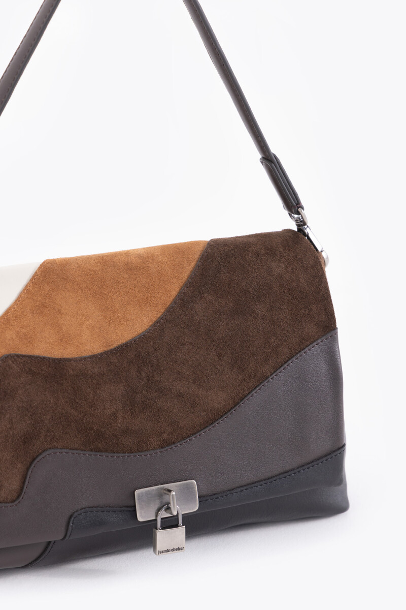 CARTERA LOCK WAVES Marron