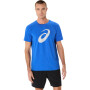 Spiral Logo Graphic Cotton Blend Tee - Hombre Illusion Blue